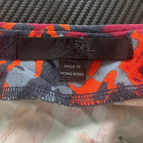 Karl by Karl Lagerfeld Long Sleeve V-neck Back Jersey Knit Dress - Size L - Picture 5 of 12